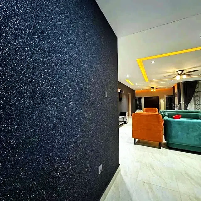 Black marble texture paint on a wall
